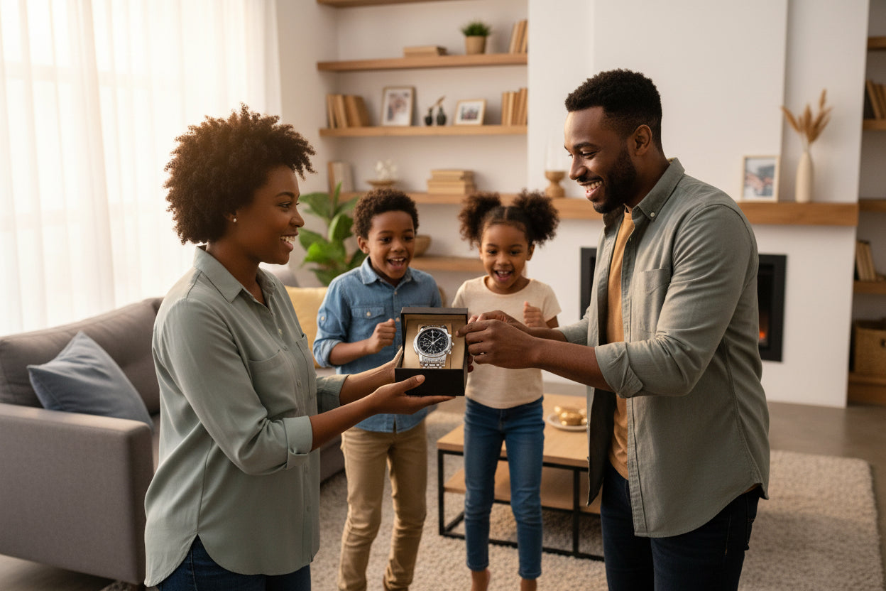 Montre Sport Homme Quartz Étanche avec Aiguilles Lumineuses – Bracelet Acier