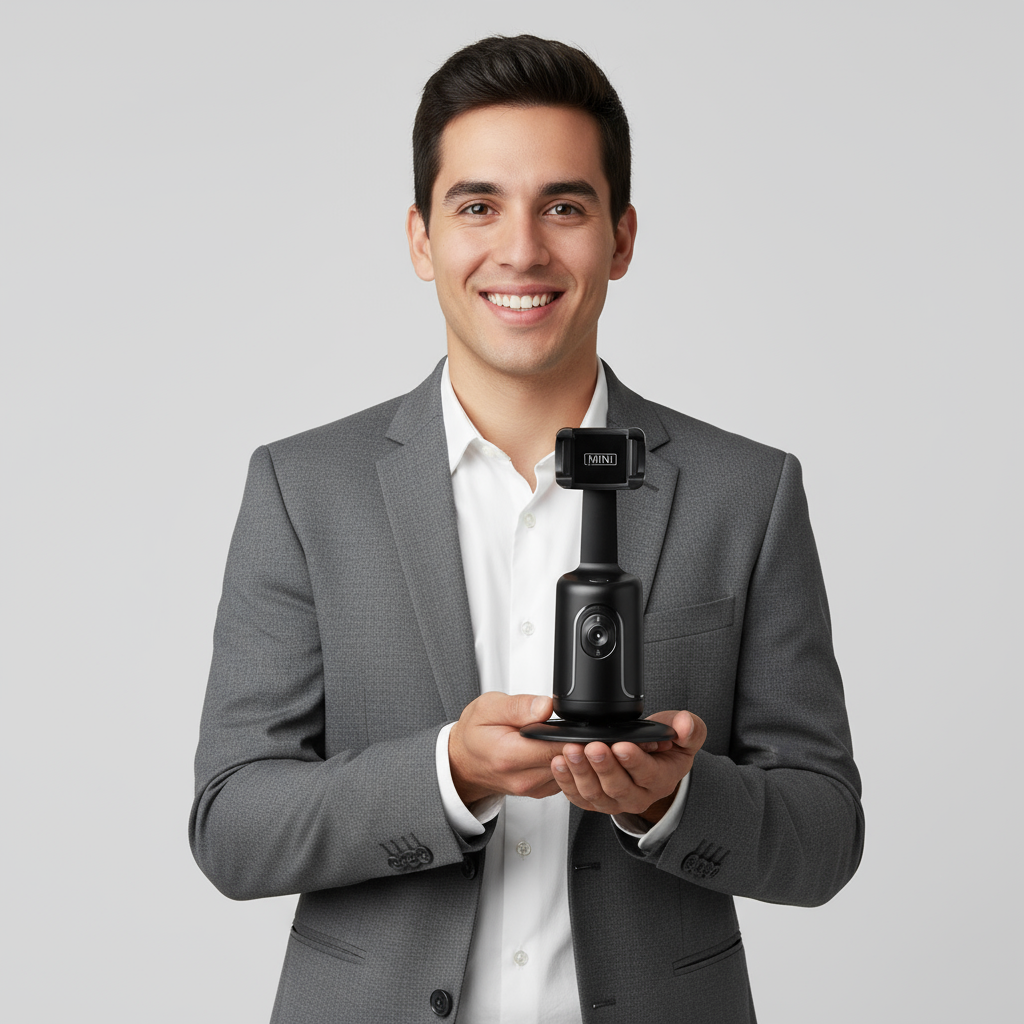 Support Suivi Automatique 360° – Trépied Intelligent pour TikTok & Vlogs