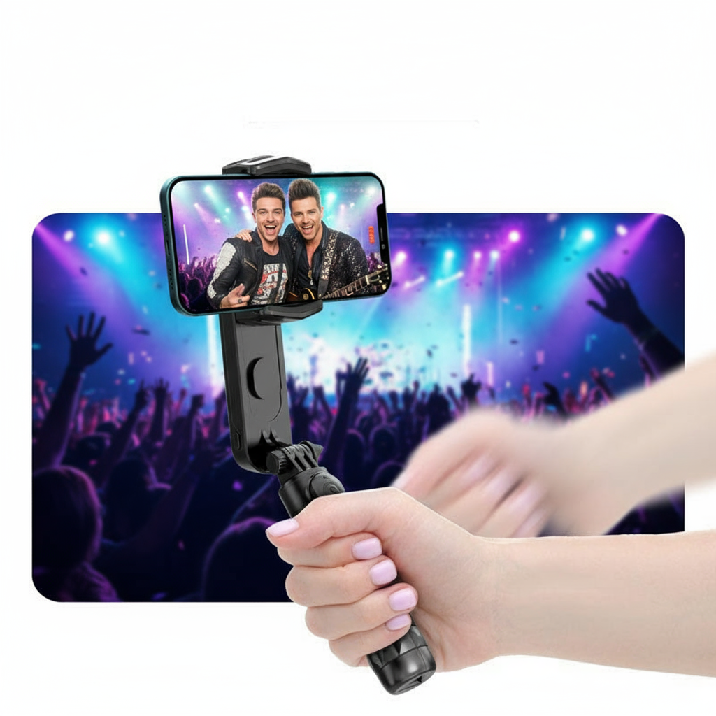 Gimbal Portable et Trépied à Selfie Bluetooth