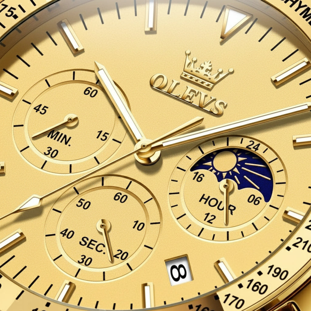 Montre Quartz Homme — Élégante, Précise et Confortable