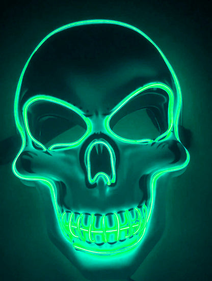 Halloween : Masque Squelette LED Lumineux