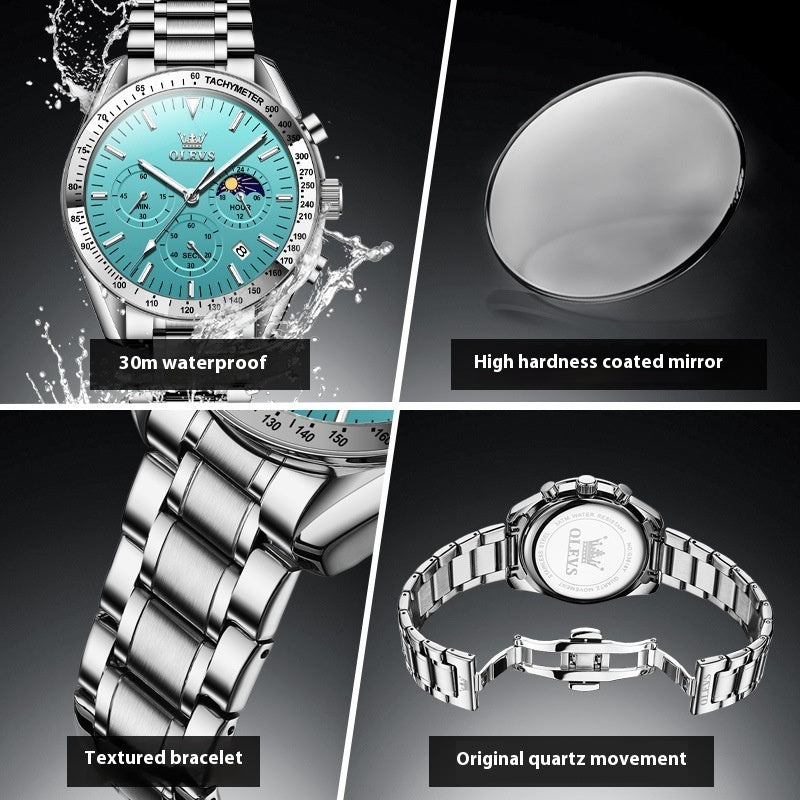 Montre Quartz Homme — Élégante, Précise et Confortable