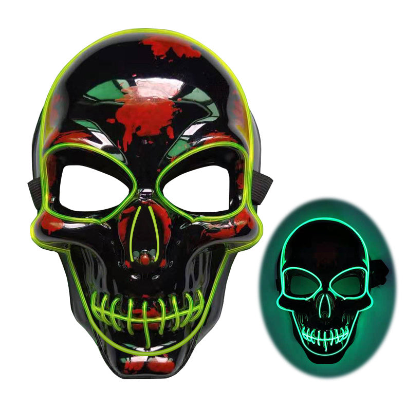 Halloween : Masque Squelette LED Lumineux
