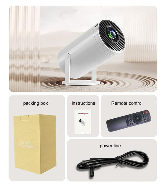 Projector WiFi 6 And Bluetooth, 4K 1080P Support Portable Rotatable 150 Inch Screen Movie Projector Auto Keystone Compatible For Laptop Room Gift Ideas Room Finds TV Home Projector Home Cinema Portabl