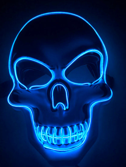 Halloween : Masque Squelette LED Lumineux