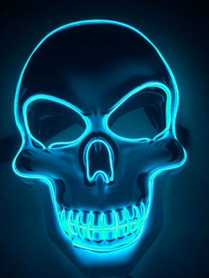 Halloween : Masque Squelette LED Lumineux