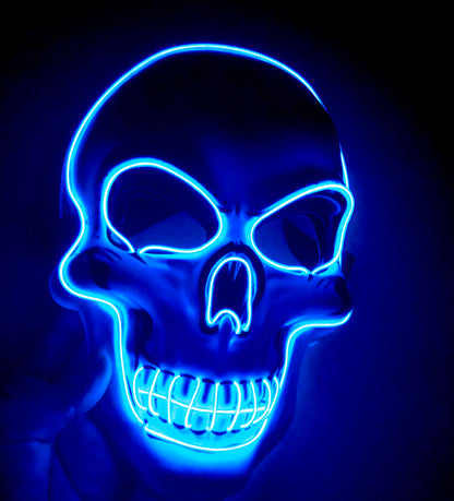 Halloween : Masque Squelette LED Lumineux