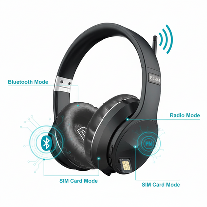 Casque Sport Pliable à Arceau avec Subwoofer