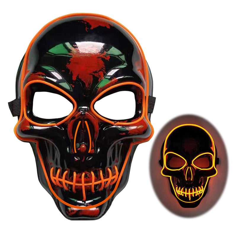 Halloween : Masque Squelette LED Lumineux