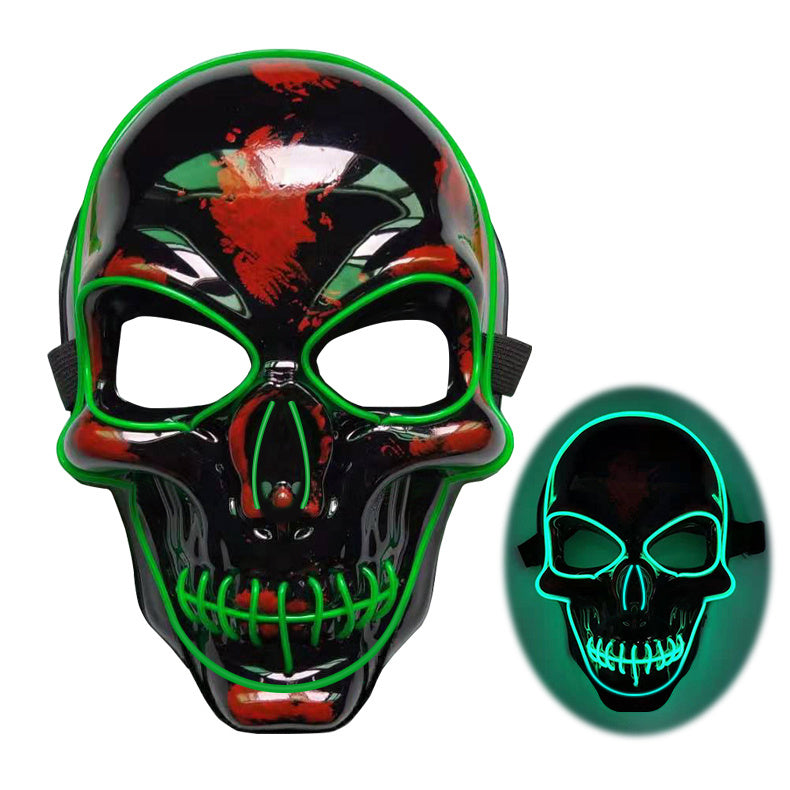 Halloween : Masque Squelette LED Lumineux