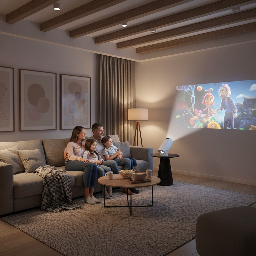 Mini Projecteur 4K Portable – Android WiFi Bluetooth | P30PRO Home Cinema Ultra-léger 115g