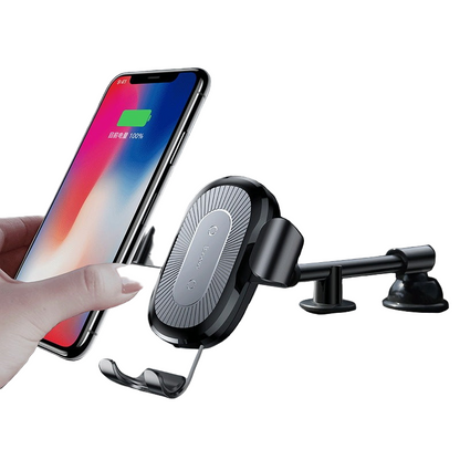 Support de Téléphone Voiture avec Chargeur Sans Fil Rapide 10W