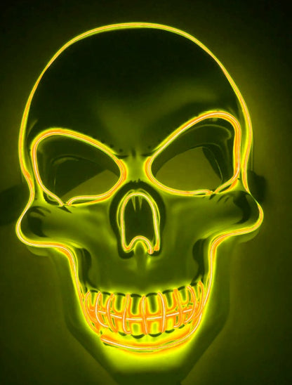 Halloween : Masque Squelette LED Lumineux