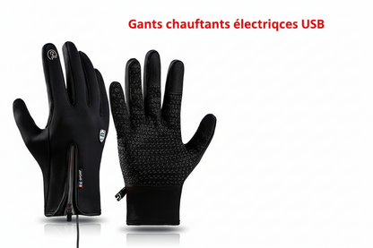 Gants chauffants d’hiver pour hommes et femmes – coupe-vent et imperméables