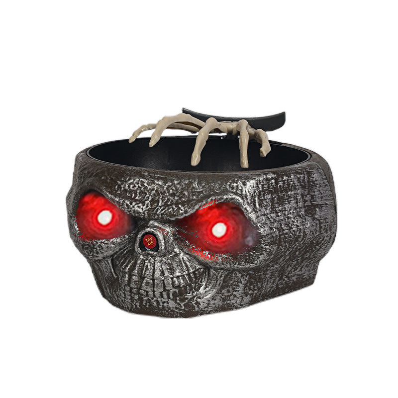 Combo Halloween Édition Limitée – Bol à bonbons + Masque LED Halloween Effrayant!