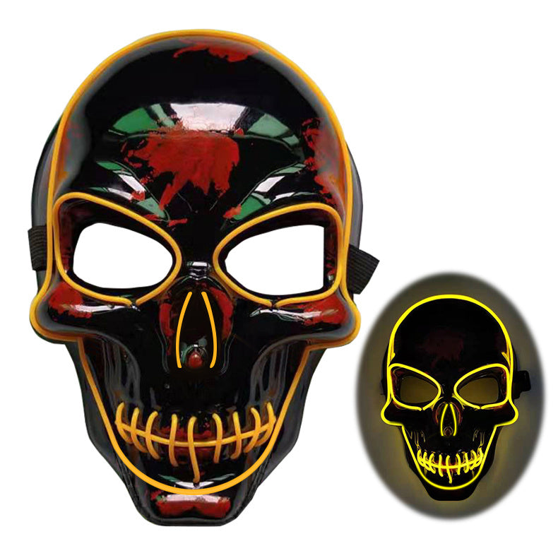 Halloween : Masque Squelette LED Lumineux