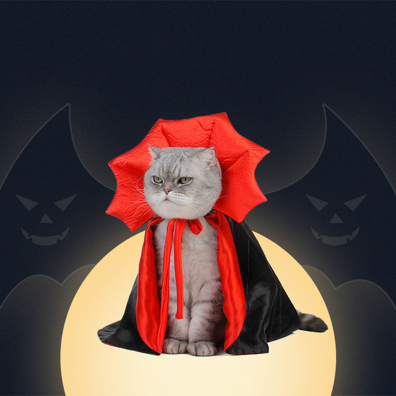 Costume Halloween Chien & Chat – Cape Vampire Déguisez Votre Animal