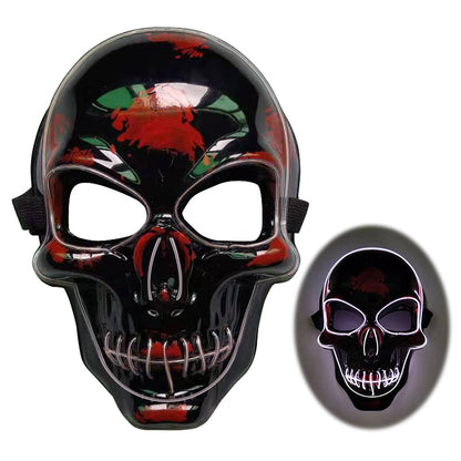 Halloween : Masque Squelette LED Lumineux
