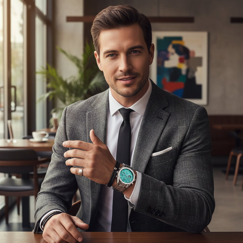 Montre Quartz Homme — Élégante, Précise et Confortable