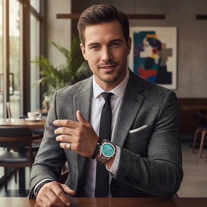 Montre Quartz Homme — Élégante, Précise et Confortable