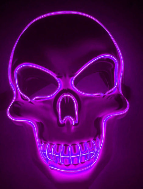 Halloween : Masque Squelette LED Lumineux