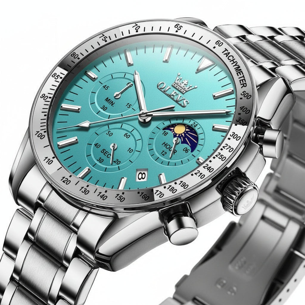 Montre Quartz Homme — Élégante, Précise et Confortable