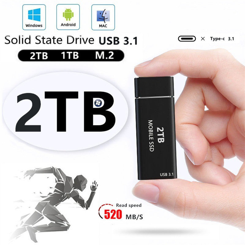Disque SSD Externe 2 TB Haute Vitesse