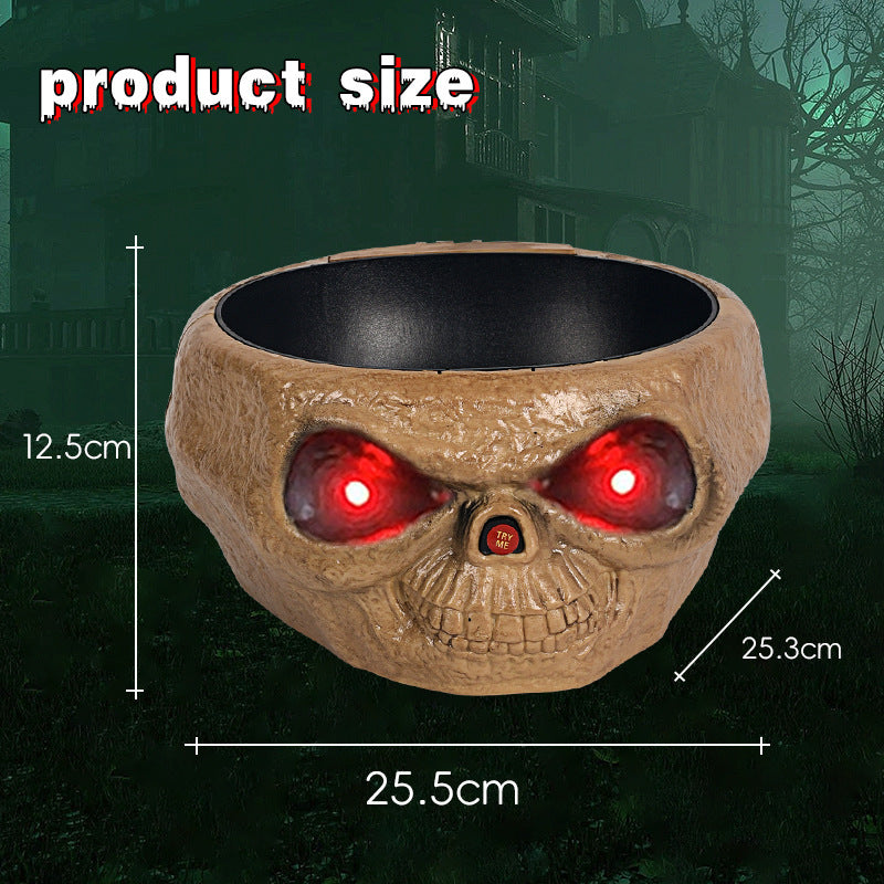Combo Halloween Édition Limitée – Bol à bonbons + Masque LED Halloween Effrayant!