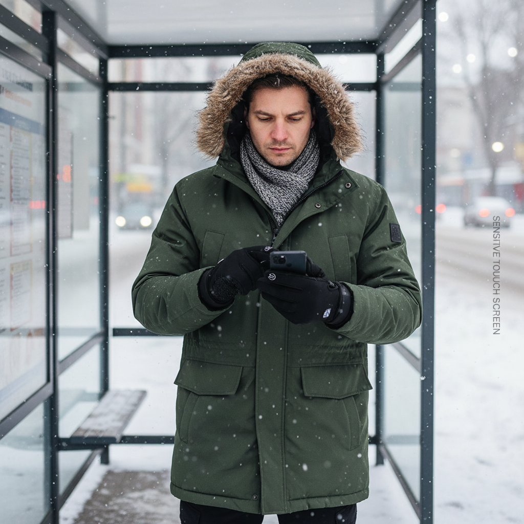 Gants chauffants d’hiver pour hommes et femmes – coupe-vent et imperméables