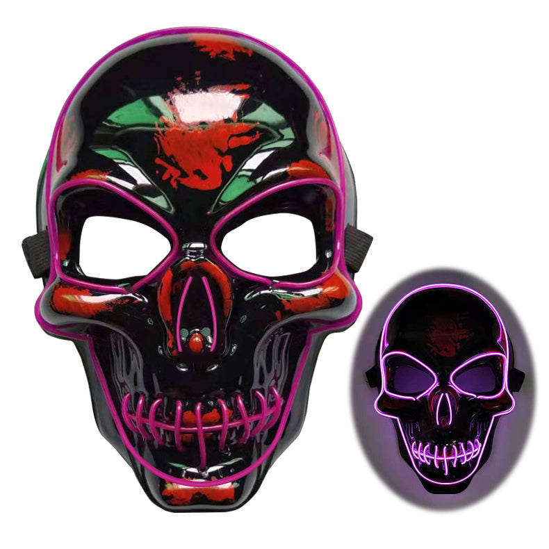 Halloween : Masque Squelette LED Lumineux