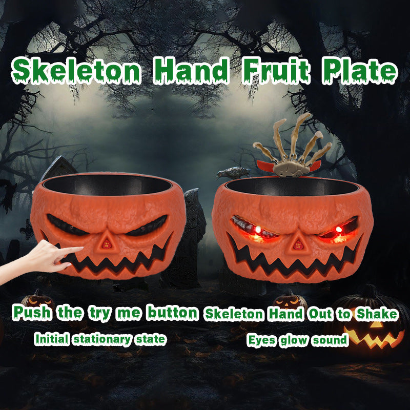 Combo Halloween Édition Limitée – Bol à bonbons + Masque LED Halloween Effrayant!