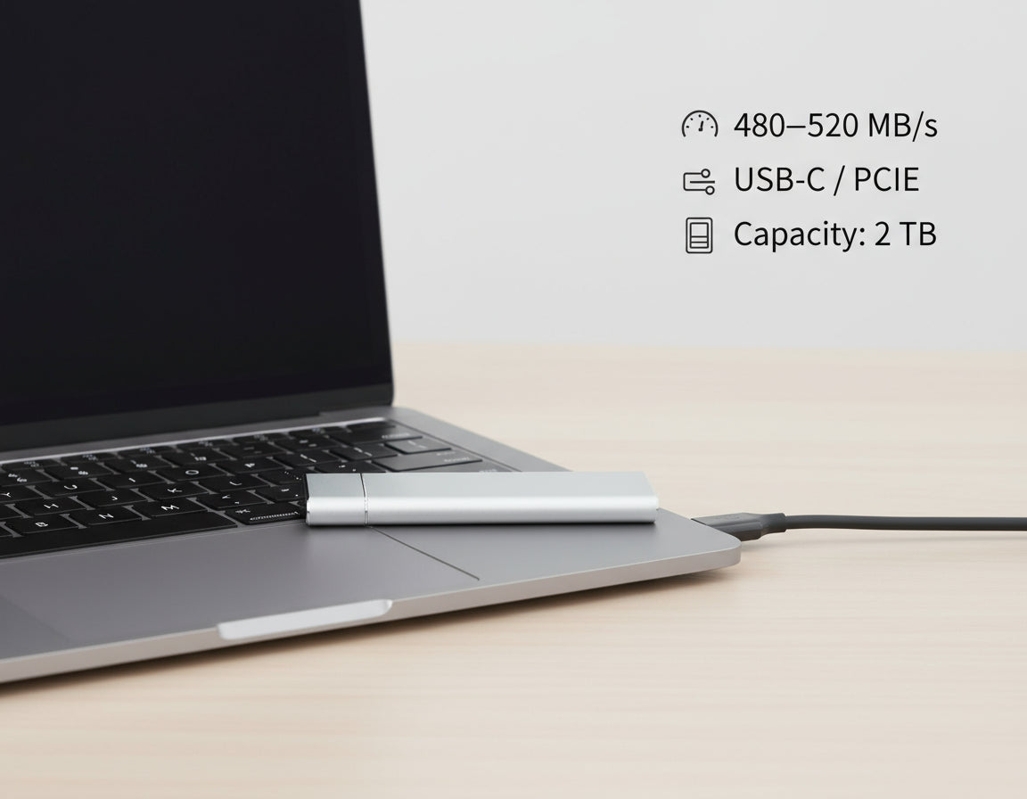 Disque SSD Externe 2 TB Haute Vitesse