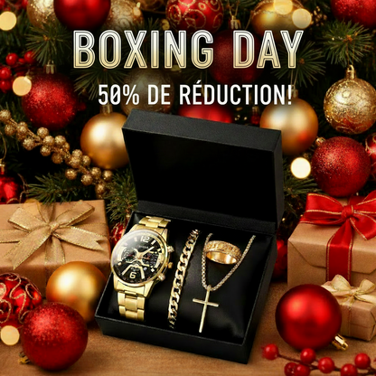 Montre Homme Professionnelle « Temperament Business » – Bracelet Acier Croisé