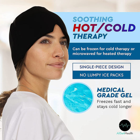 : Masque Gel Chaud/Froid Anti-Migraine – Soulage Stress, Fatigue Oculaire & Maux de Tête