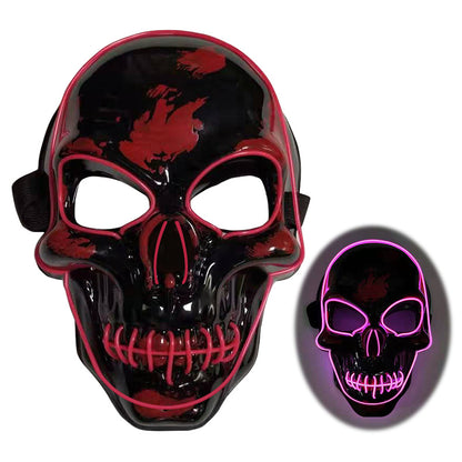 Halloween : Masque Squelette LED Lumineux