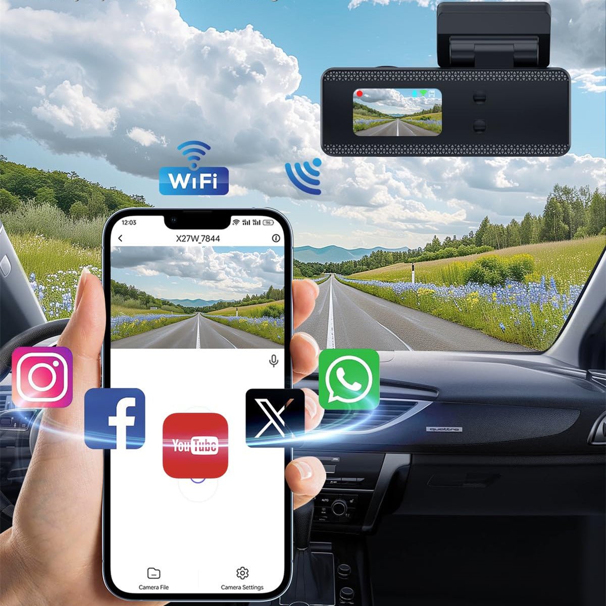 Pack Dashcam 4K WiFi + Carte SD 64GB Gratuite - Kit Complet Prêt à l'Emploi - Gadgets - Shop