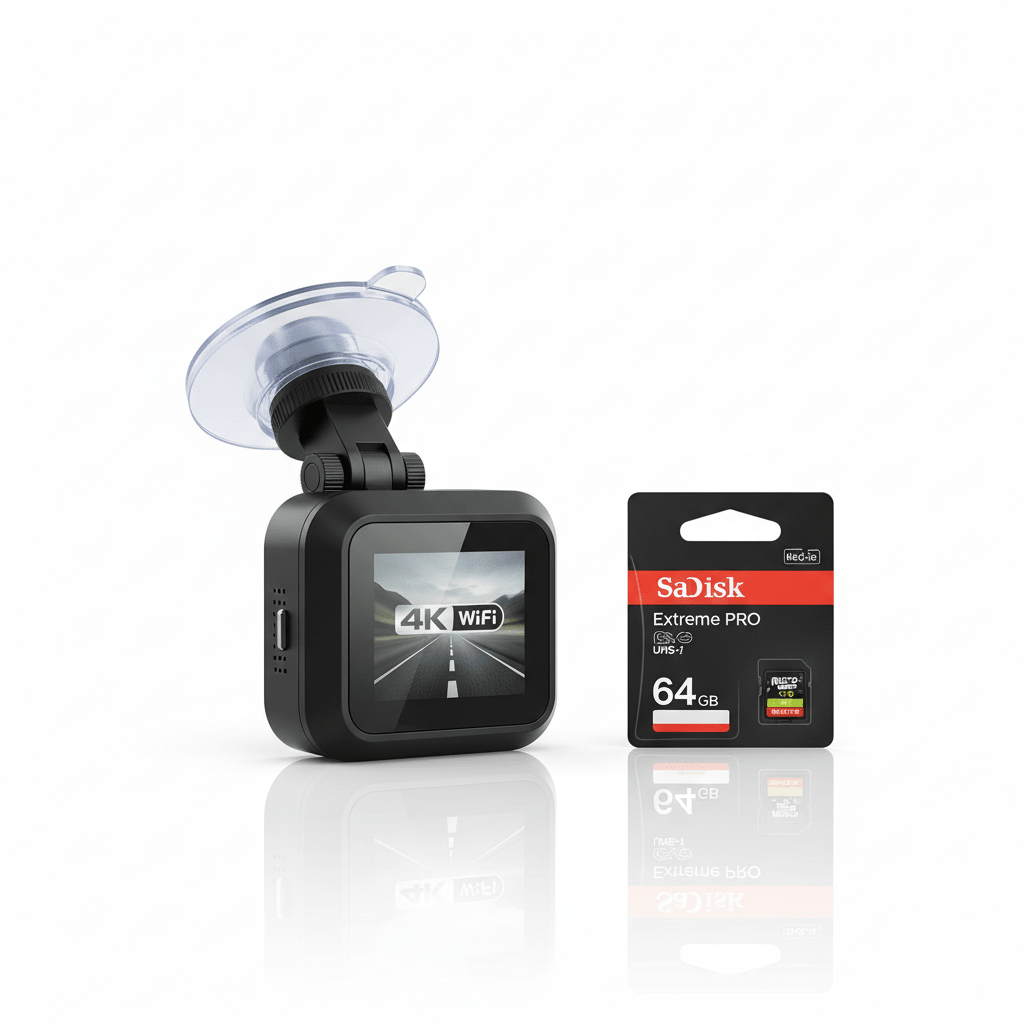 Pack Dashcam 4K WiFi + Carte SD 64GB Gratuite - Kit Complet Prêt à l'Emploi - Gadgets - Shop