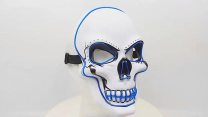 Halloween : Masque Squelette LED Lumineux